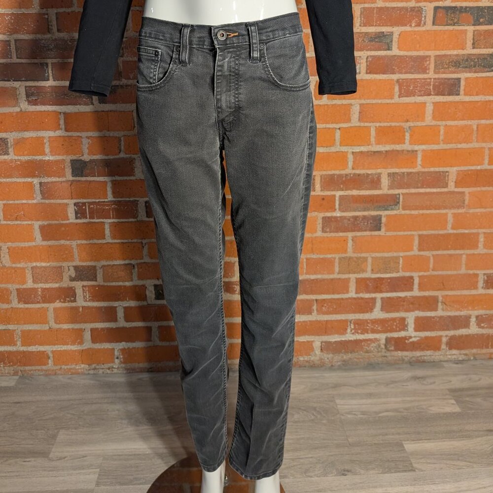 Levis Dark Grey Straight Jeans